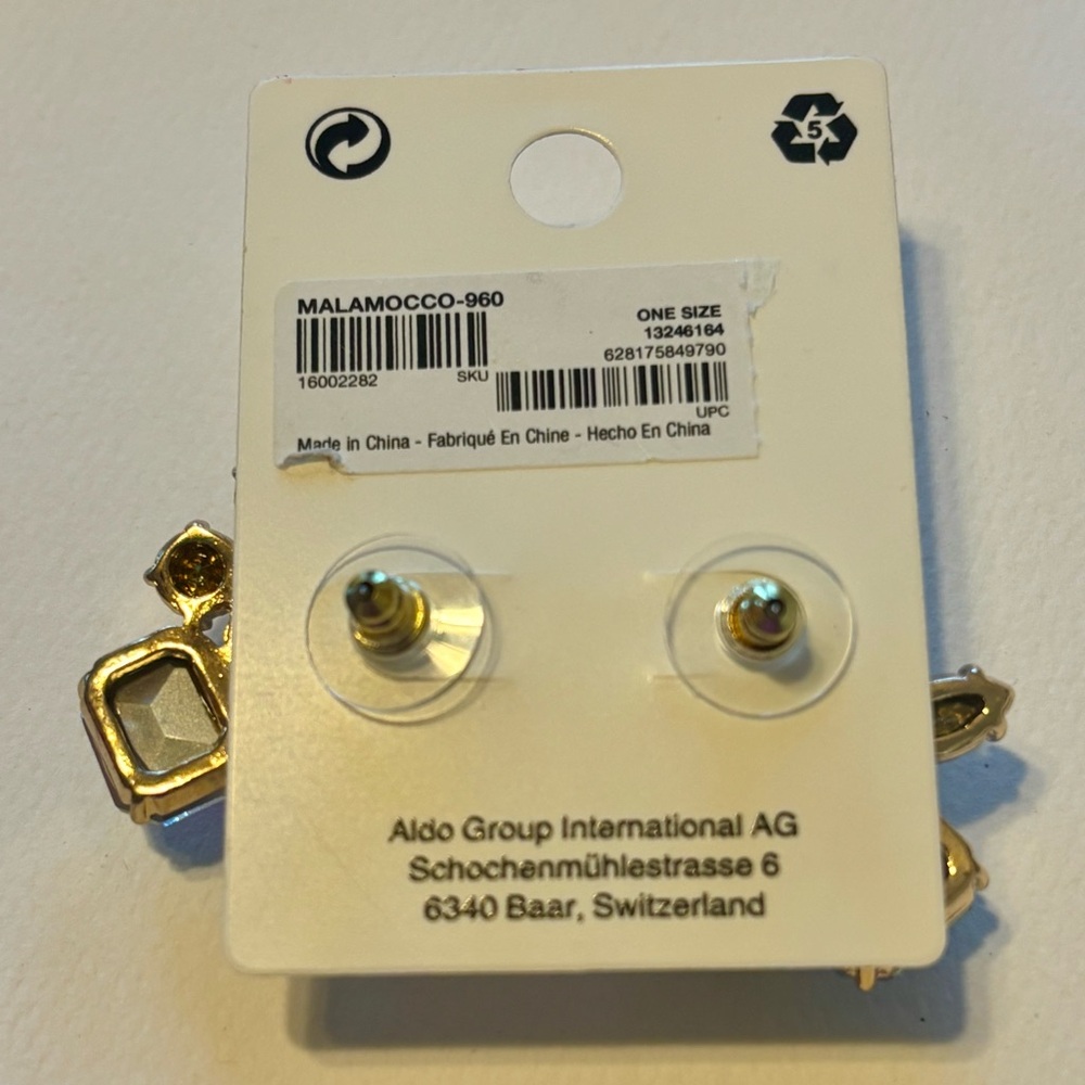 ALDO Multicolor Gemstone Statement Earrings - Picture 3 of 3
